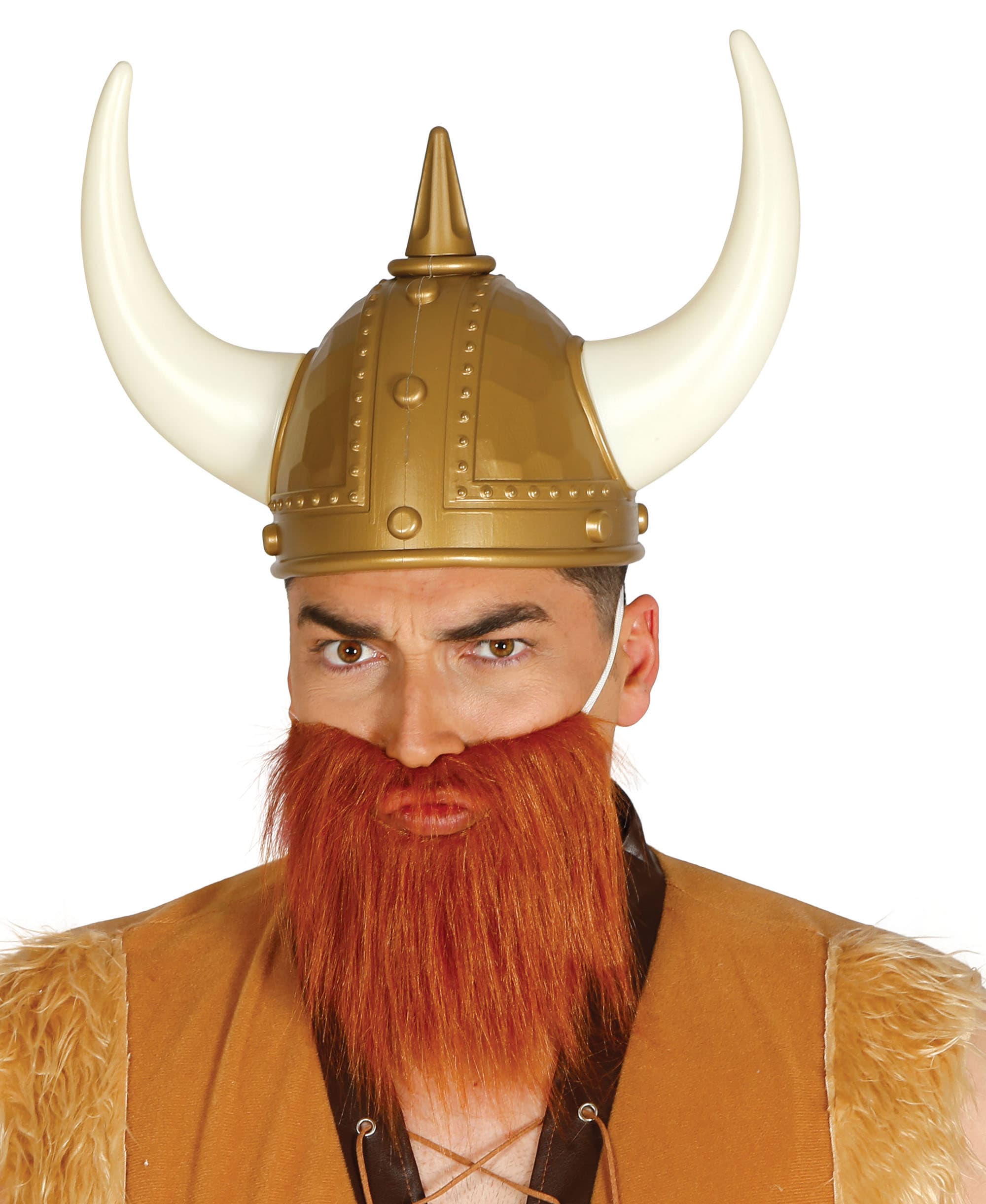 Brunt skæg