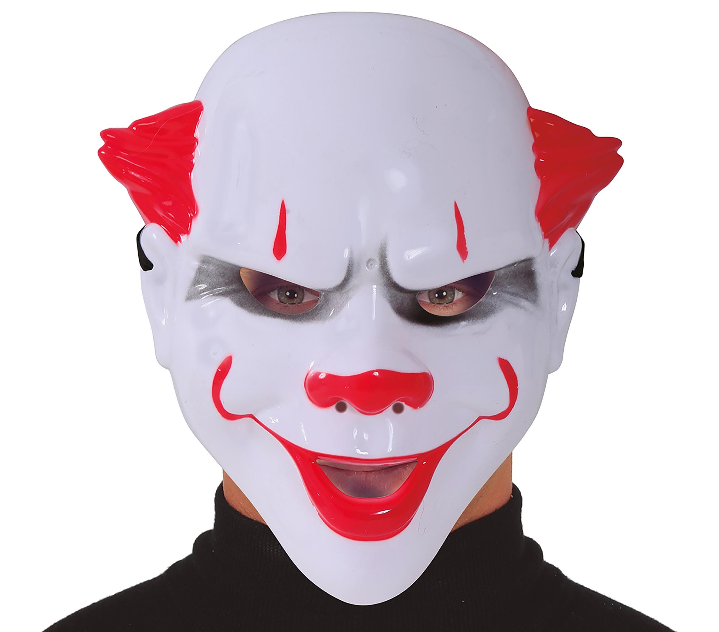Dræberklovnemaske, PVC, hvid