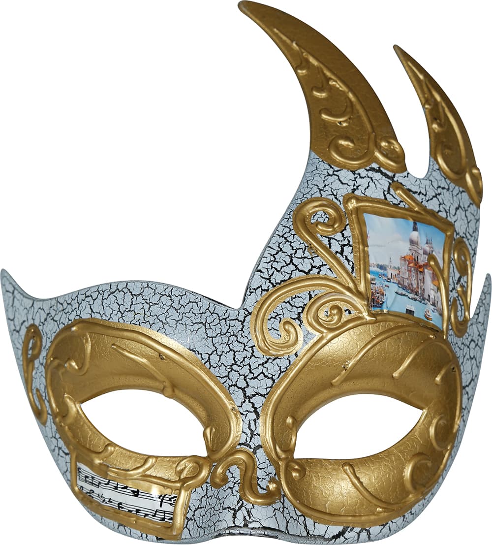 Bemalet venetiansk maske til voksne