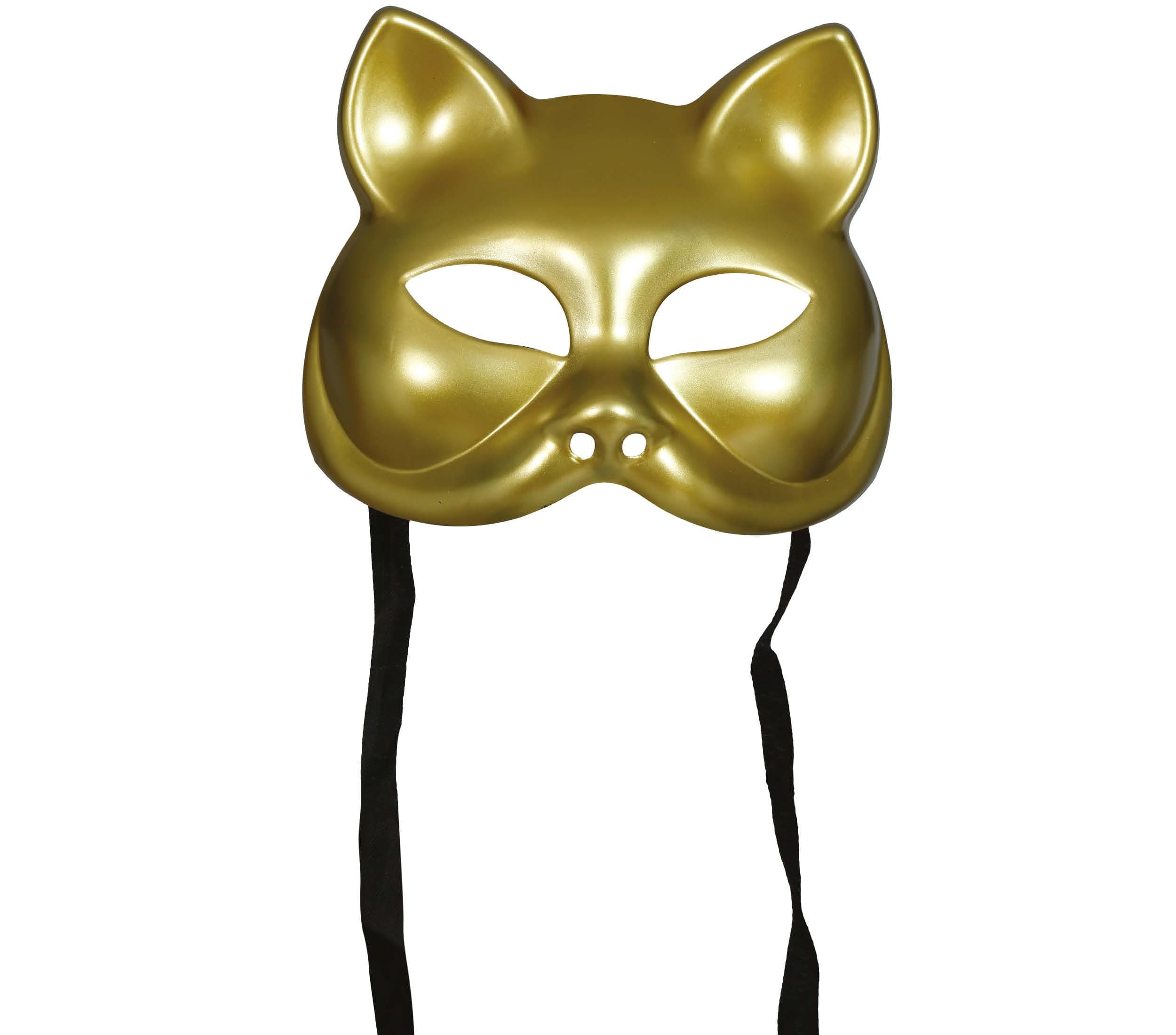 Kattemaske i guld