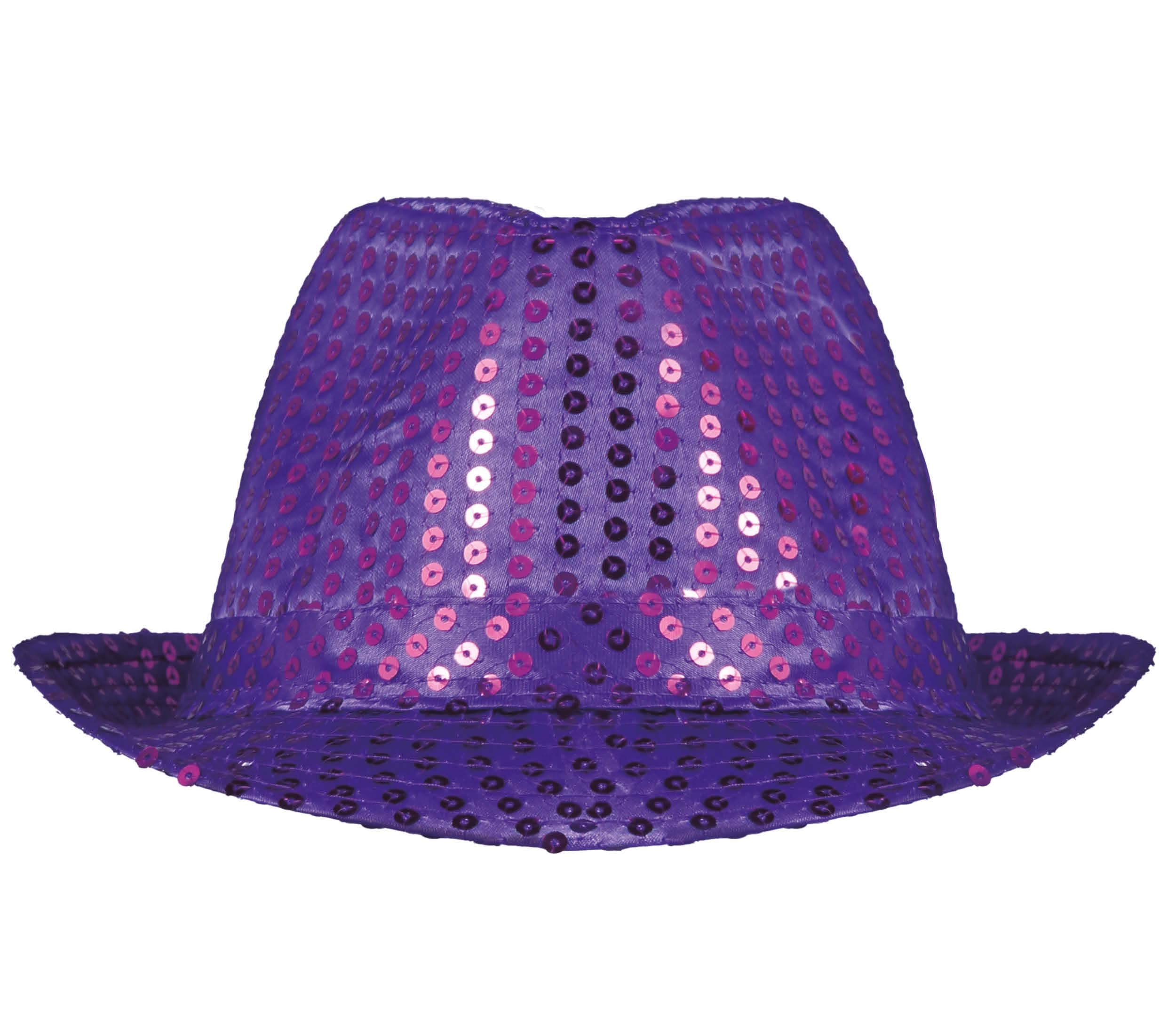 Lilla pailletbesat gangsterhat