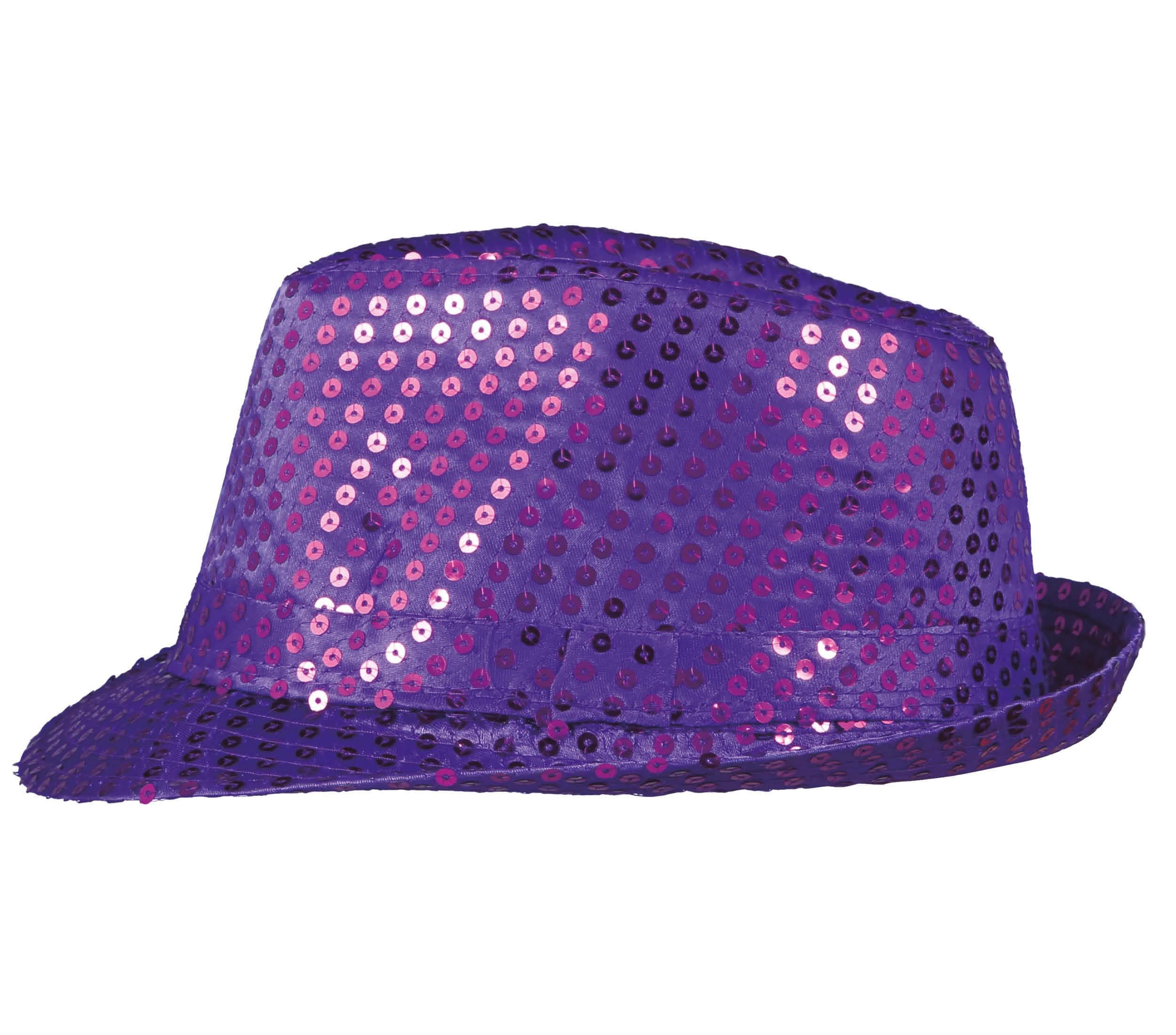 Lilla pailletbesat gangsterhat