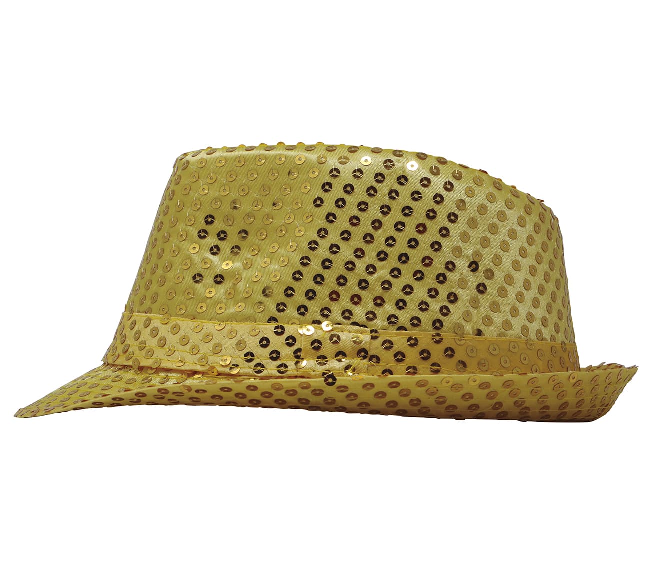 Gangsterhat med guldpailletter