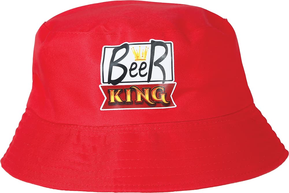 Beer King-hat til voksne, rød