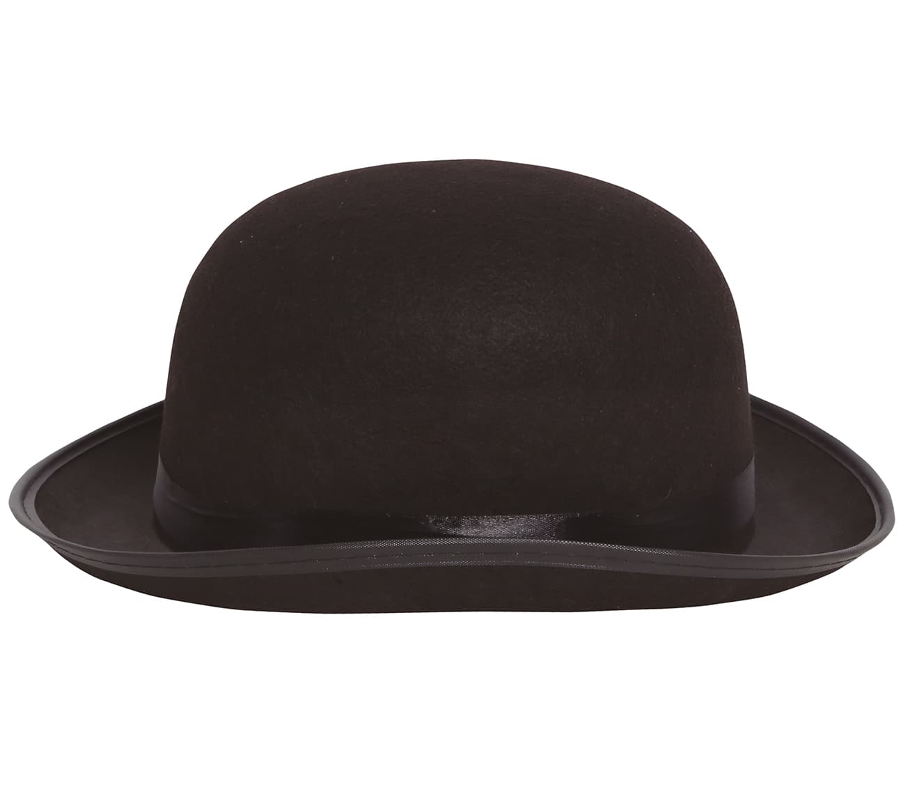 Sort bowlerhat i filt