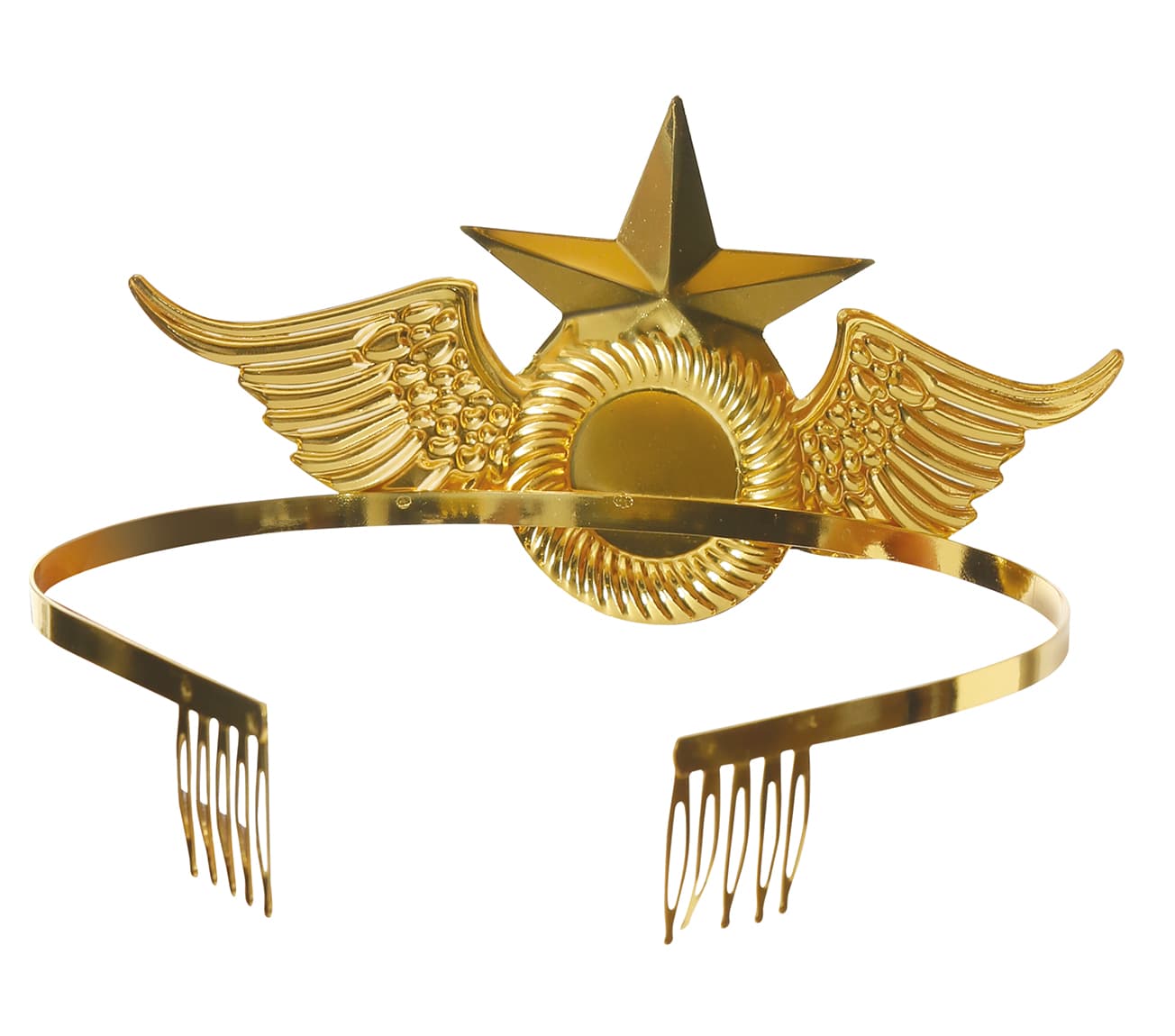Superheltindetiara i guldfarvet metal