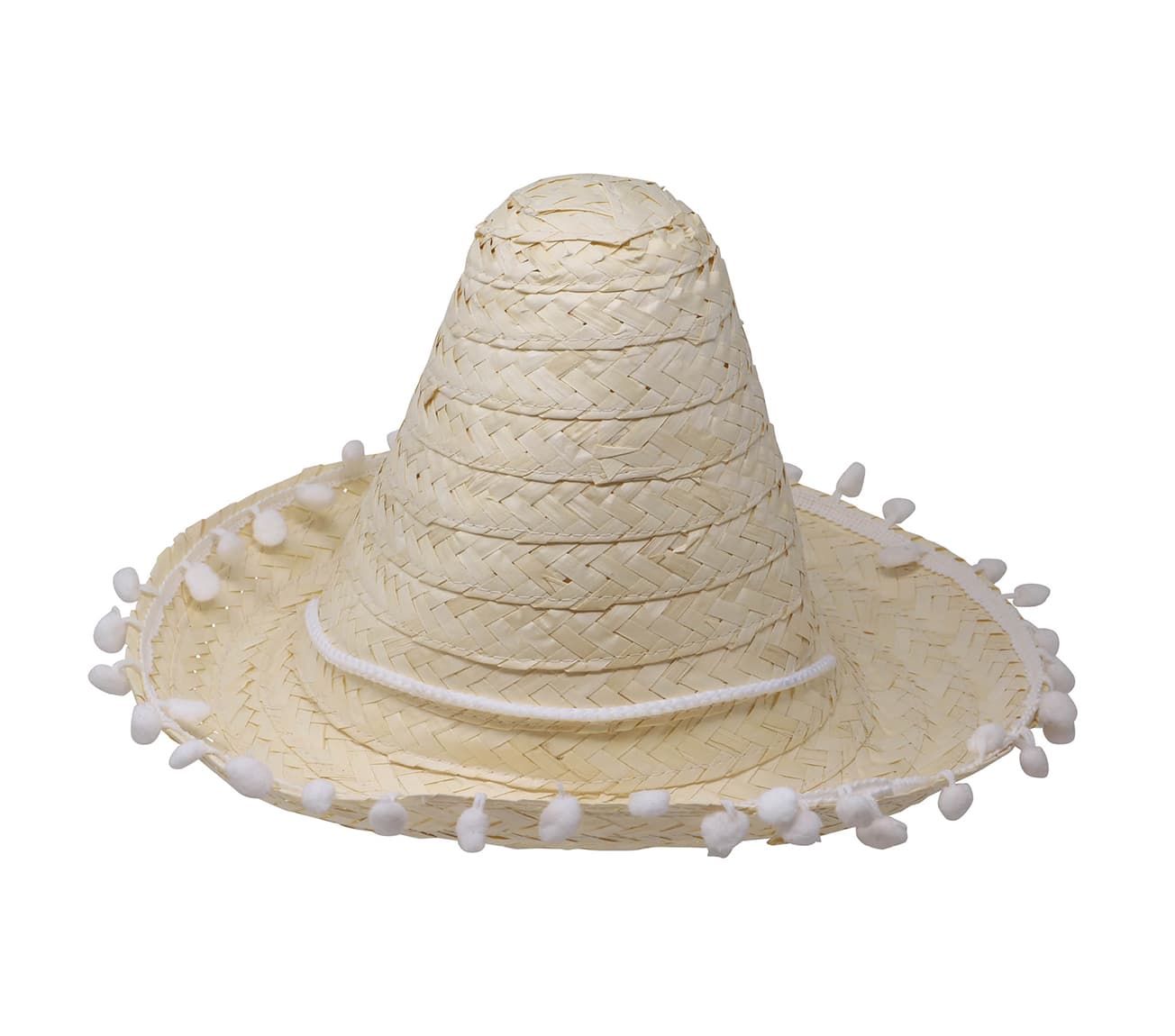 Mexicansk stråhat 33 cm, stråfarvet