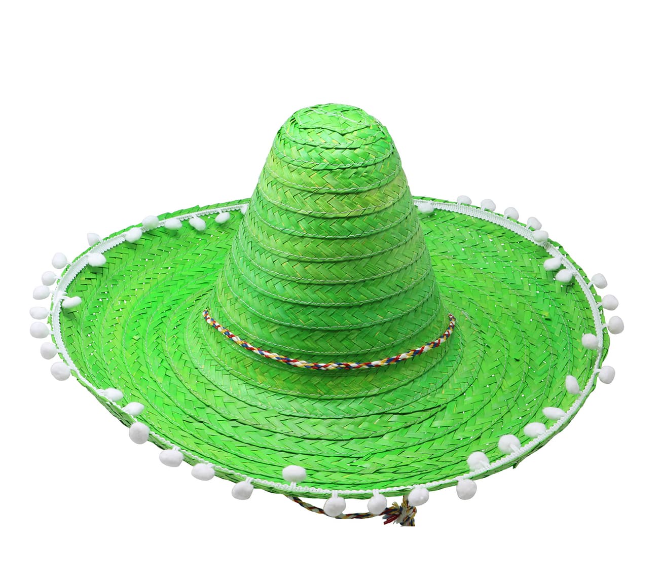 Mexicansk stråhat 45 cm, grøn