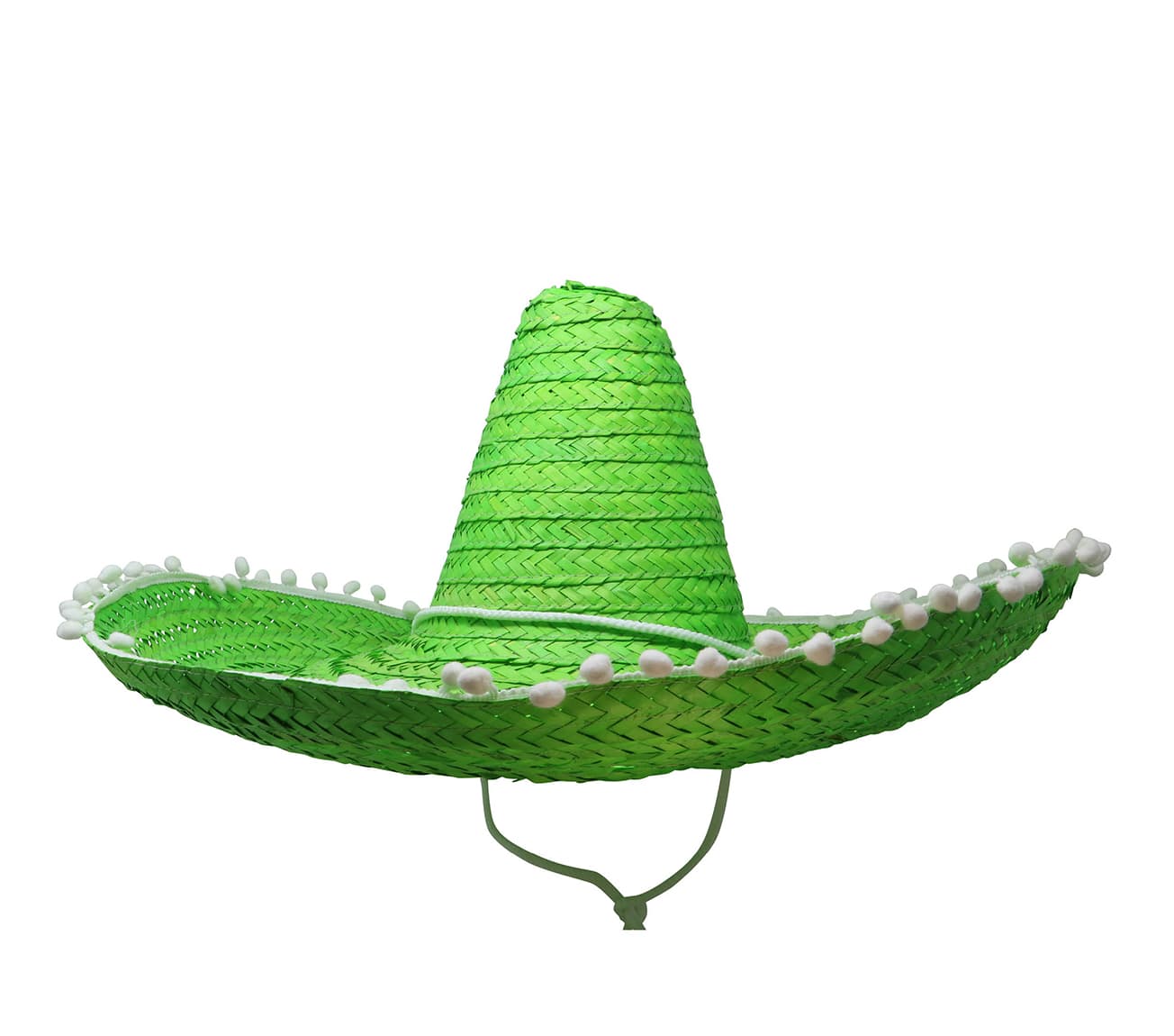 Mexicansk stråhat 50 cm, grøn