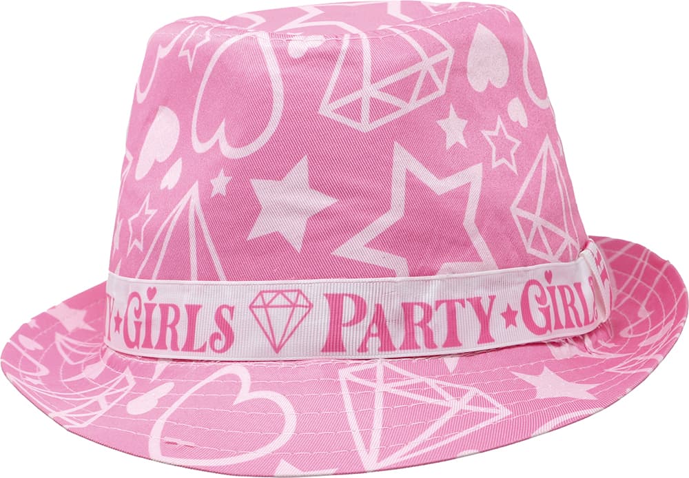 Lyserød Party Girls-sommerhat, til voksne