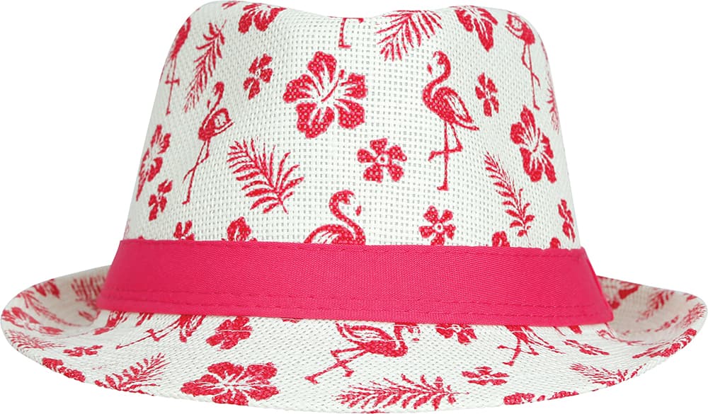 Sommerhat med flamingoer til voksne