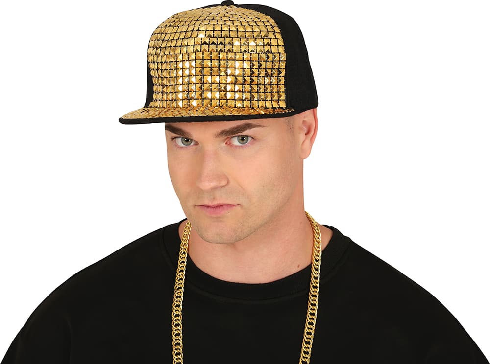 Rapperkasket med guldnitter, til voksne