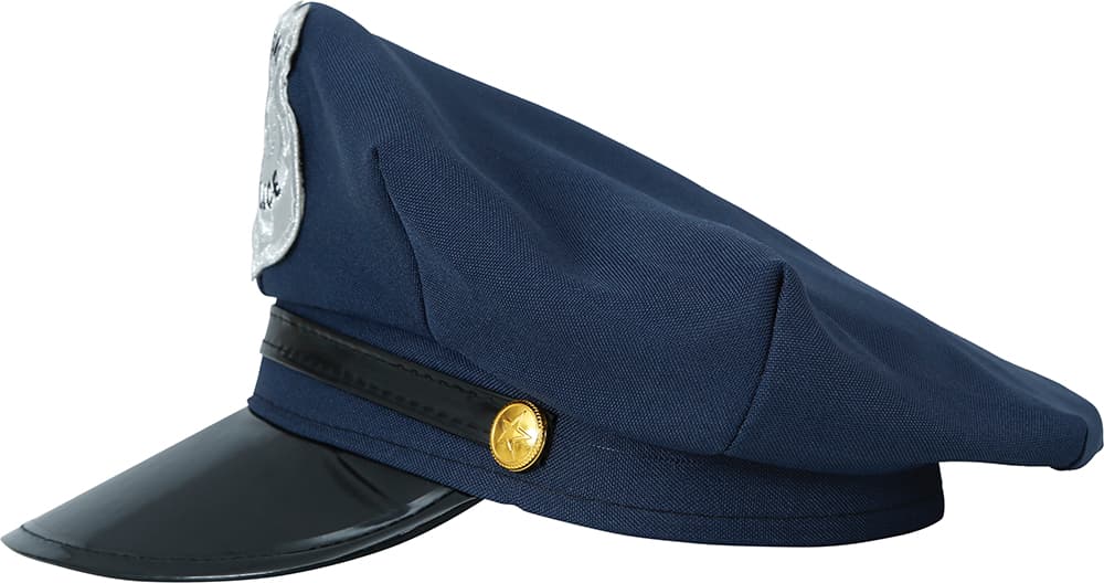 Politihat, blå
