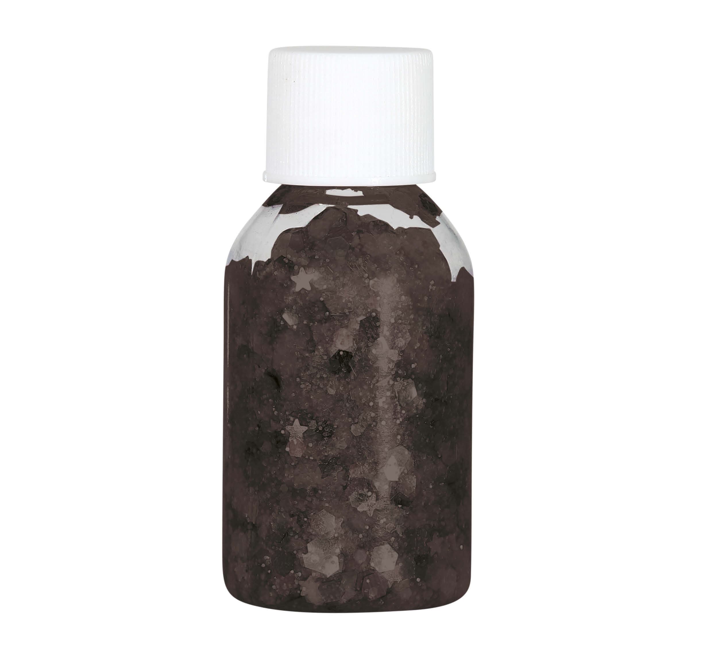 Bøtte med sort glimmergel, 20 g
