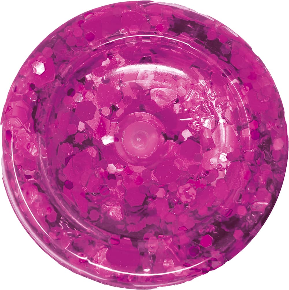Bøtte med fuchsia glimmergel, 20 g