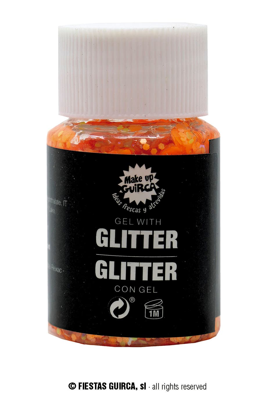 Orange glimmergel 20 g