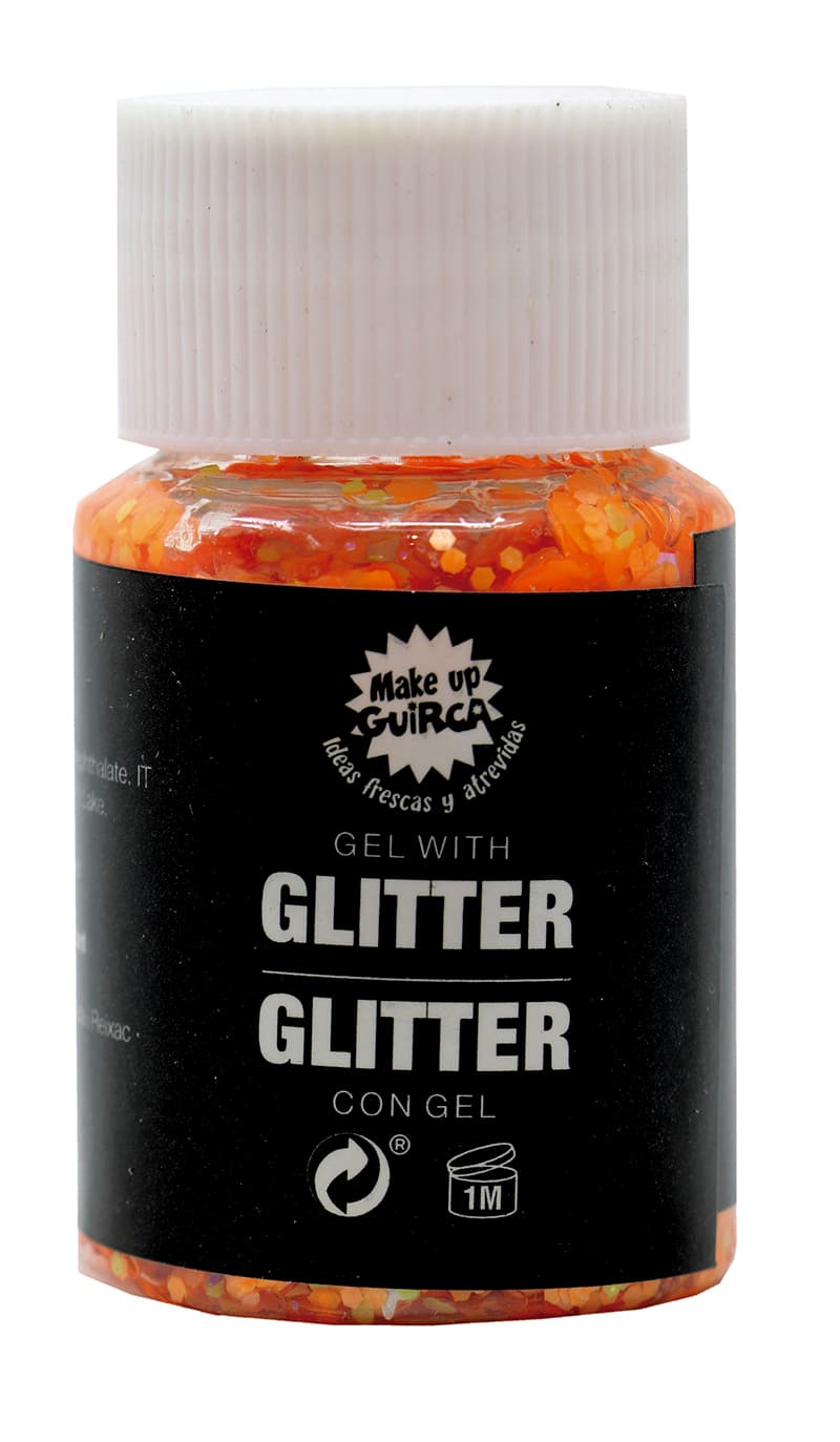 Orange glimmergel 20 g