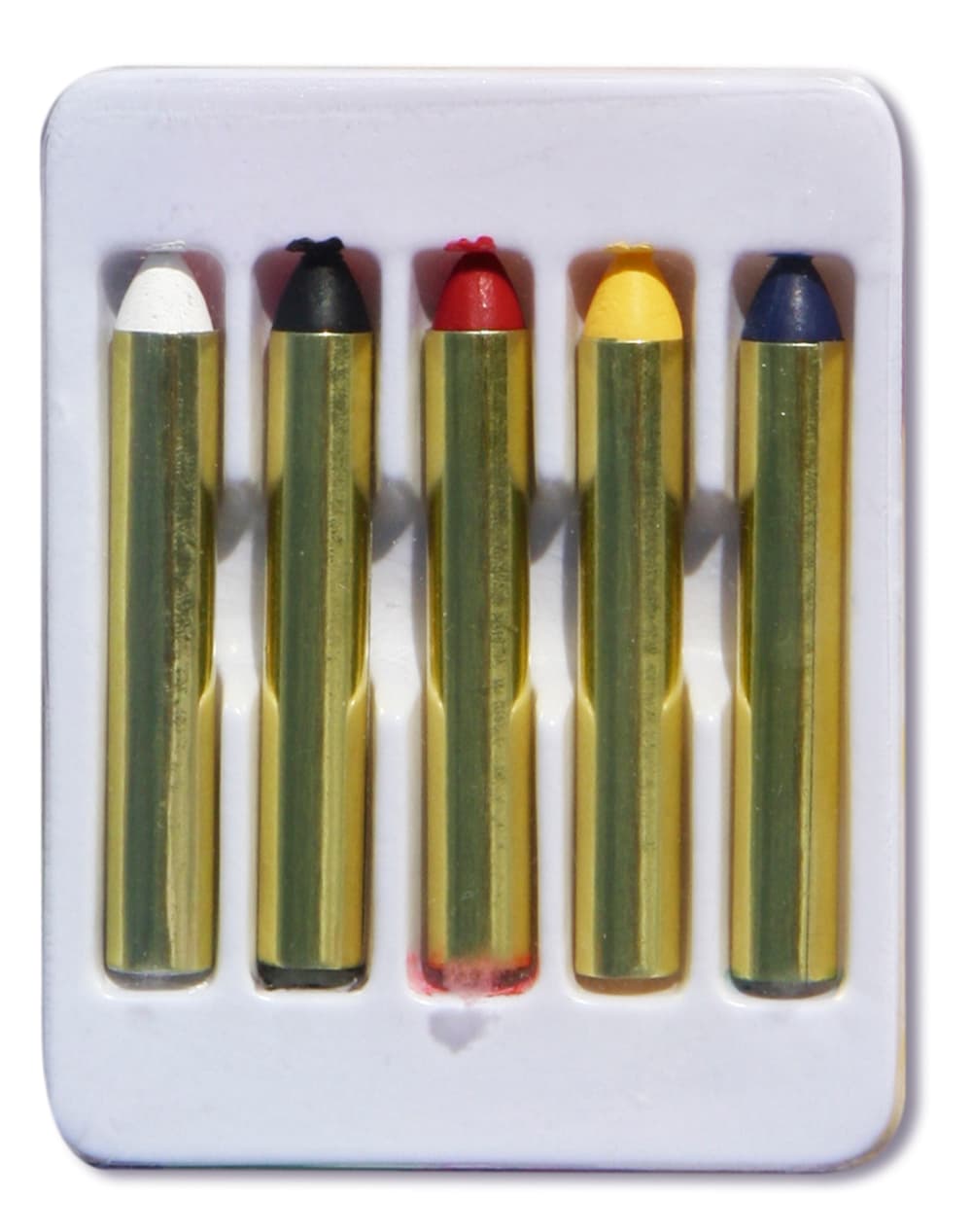 Assorterede sminkestifter, 5 × 1,9 g
