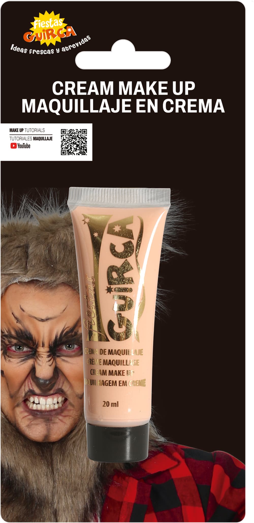 Cremesminke i tube, 20 ml, hudfarvet