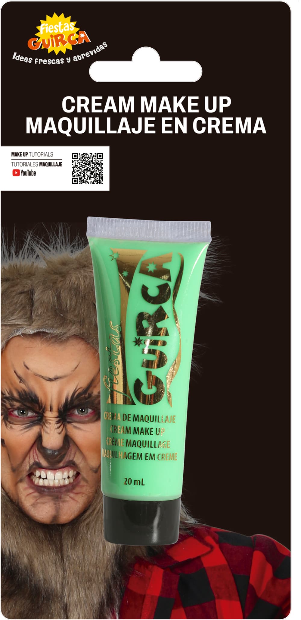 Cremesminke i tube, 20 ml, lysegrøn