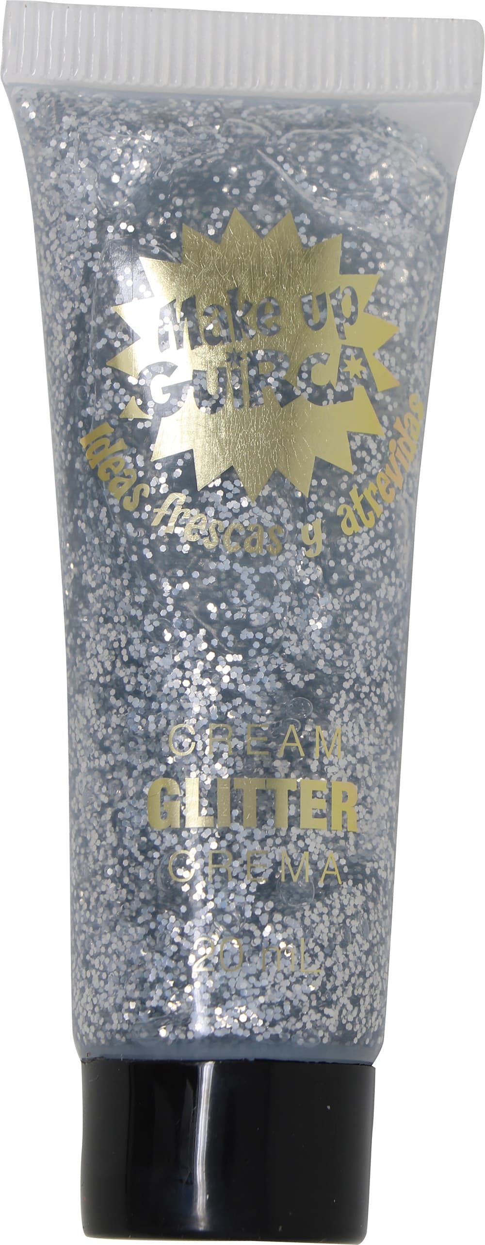 Glimmer-make-up i tube, creme, 20 ml, sølv