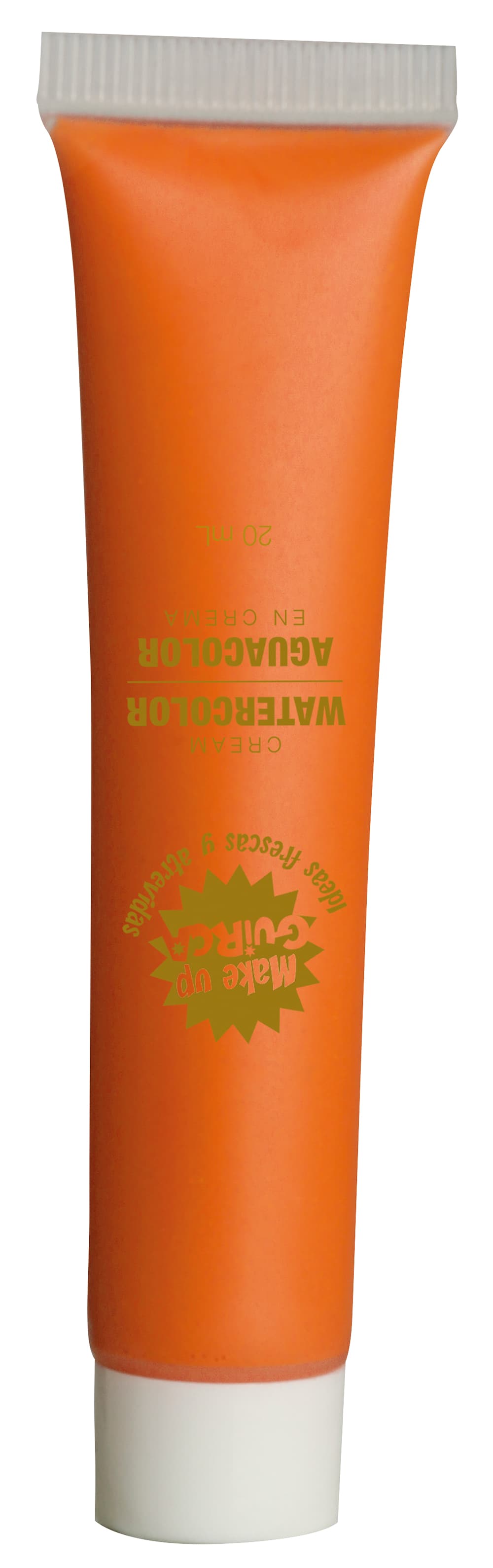 Orange vandbaseret sminke i tube 20 ml