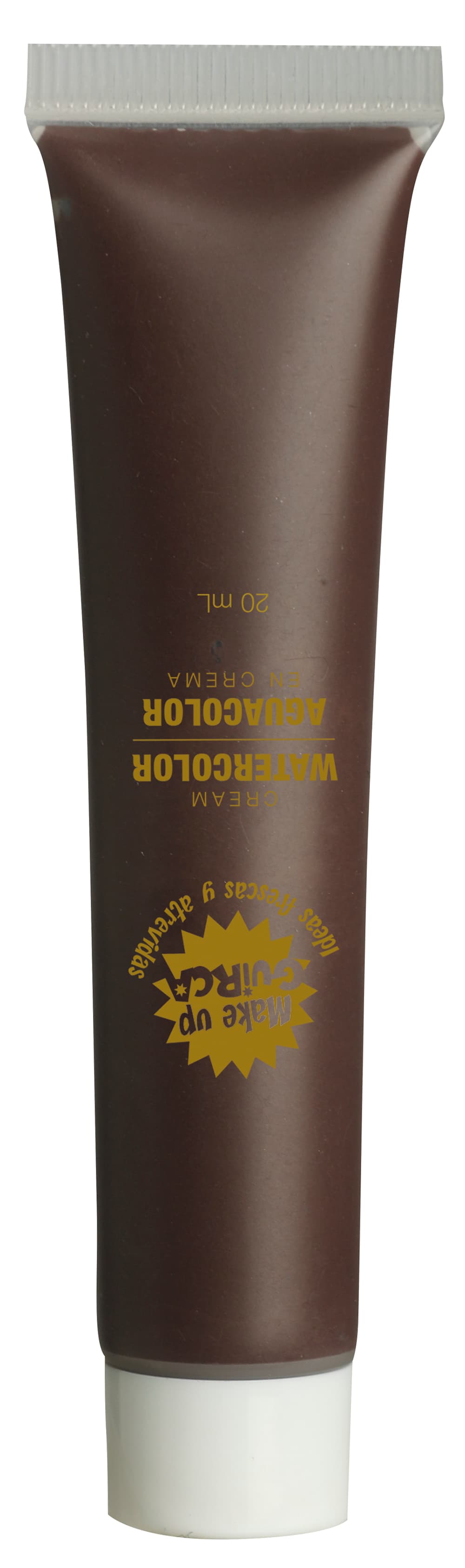 Brun vandbaseret sminke i tube, 20 ml