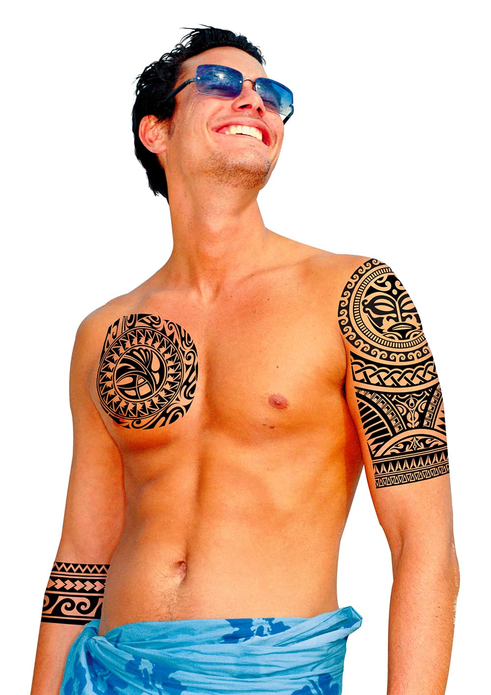 Maori-tatoveringer, bølger, 14 × 30 cm
