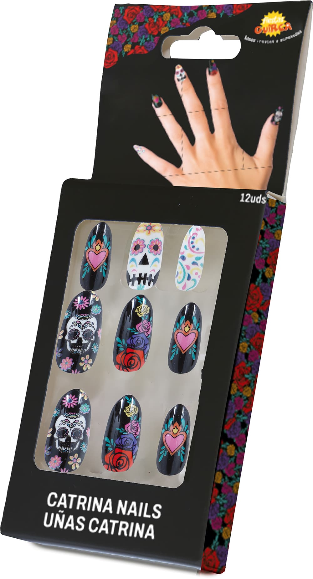12 Catrina-negle med lim