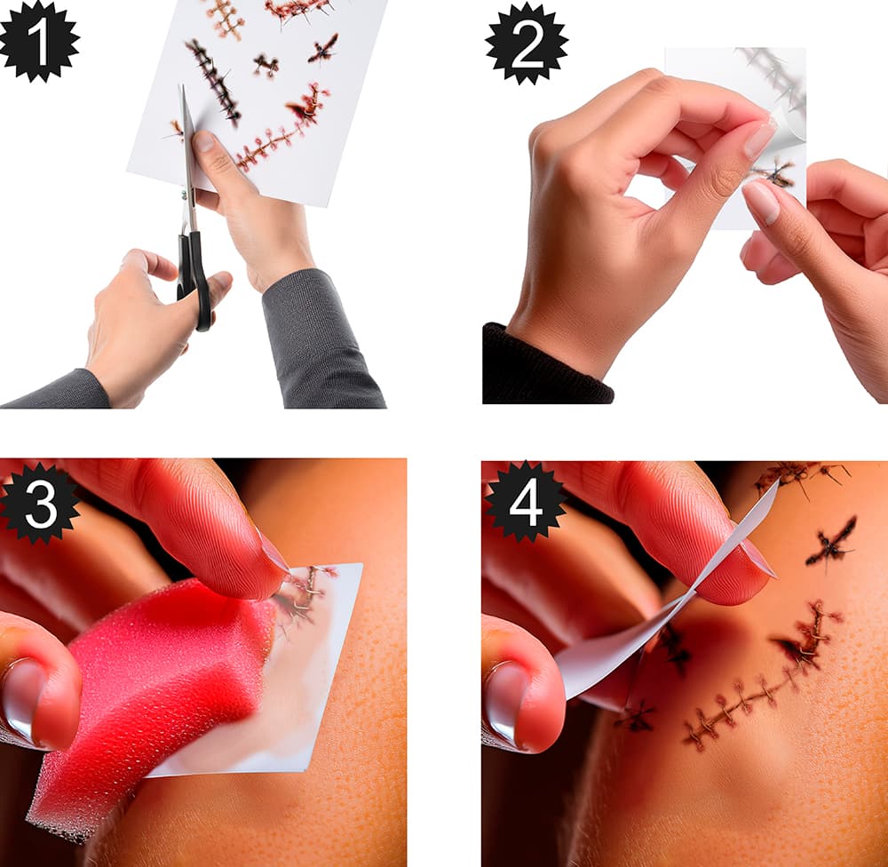 Tatoveringer med ar 30 × 13 cm
