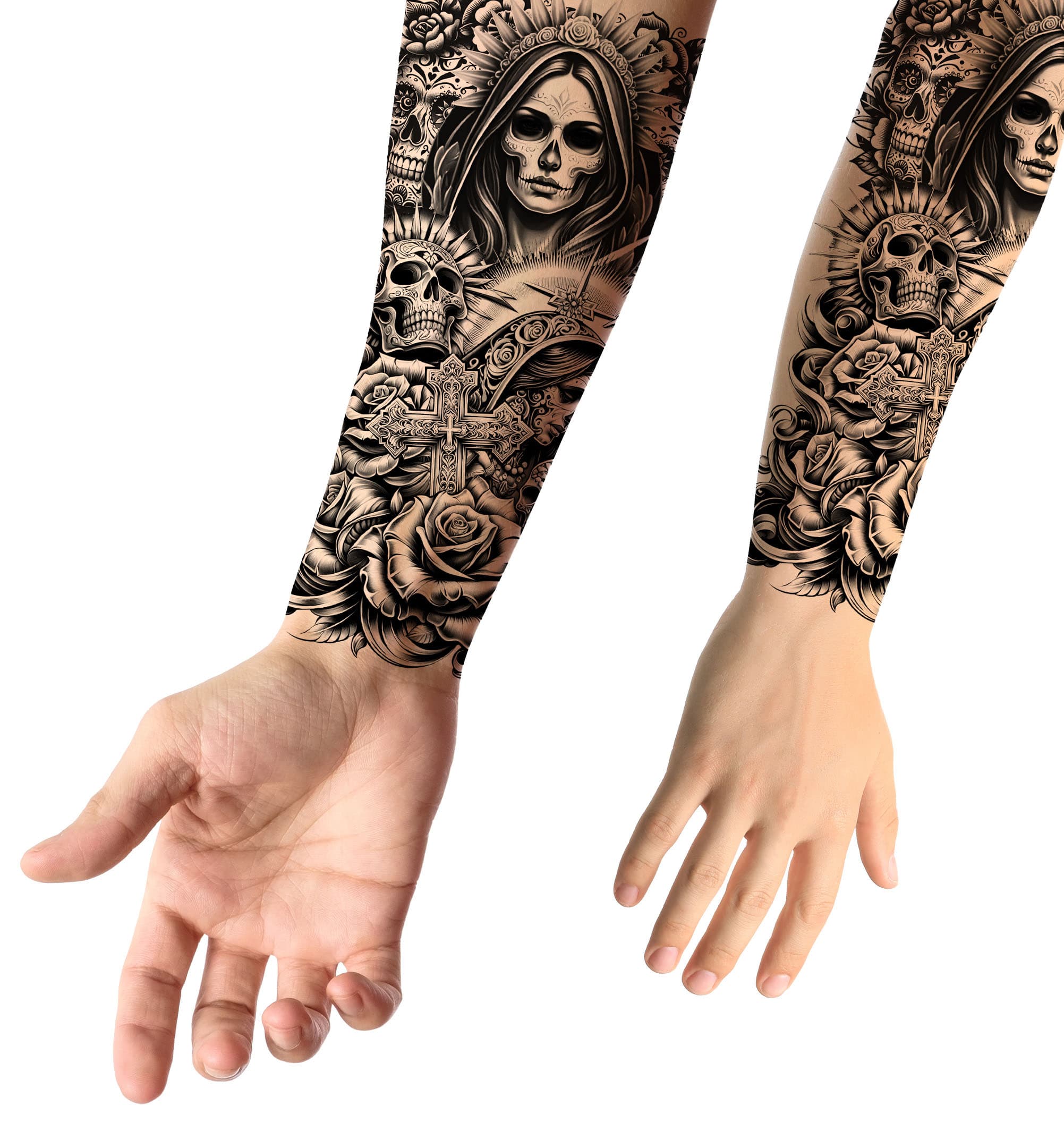 Catrina-tatovering, 14 × 30 cm