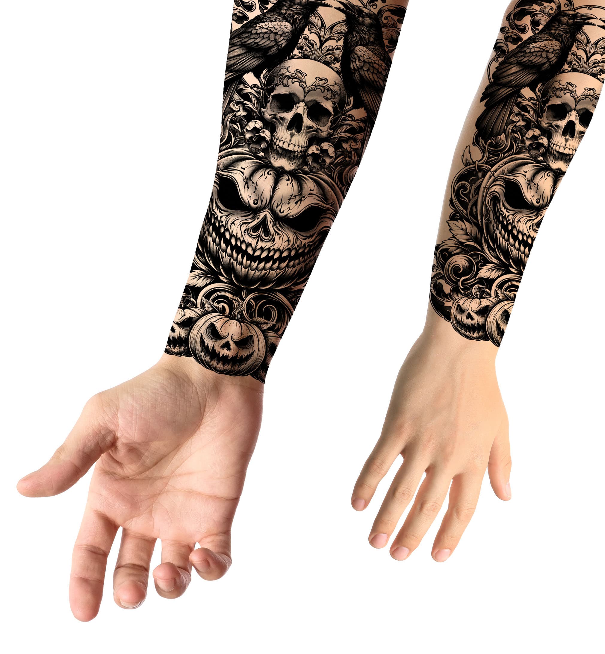 Tatovering med dræbergræskar 14 × 30 cm
