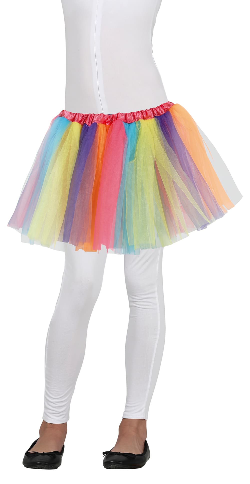 Flerfarvet tutu til børn, 30 cm