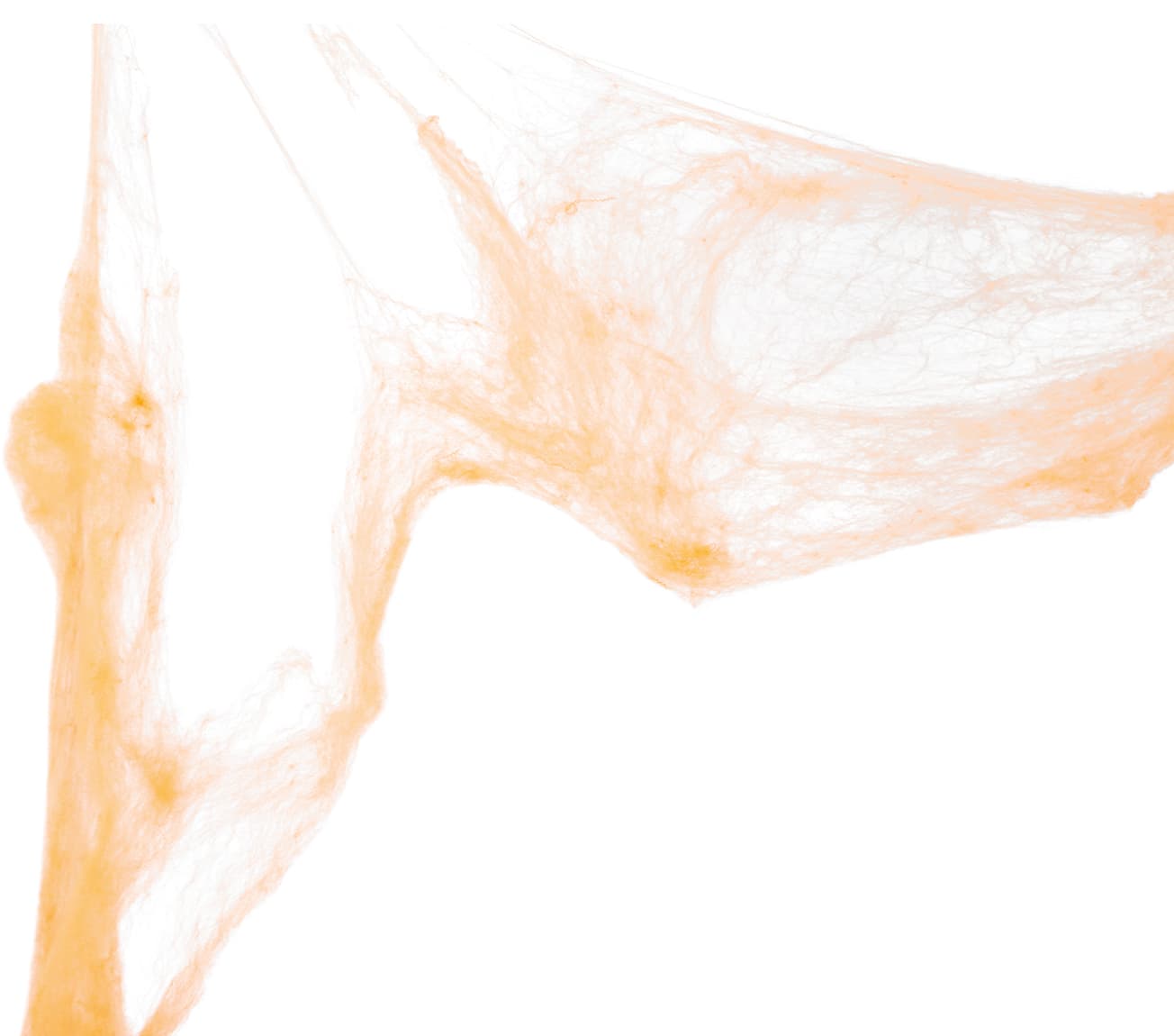 Spindelvæv i pose, 60 g, orange