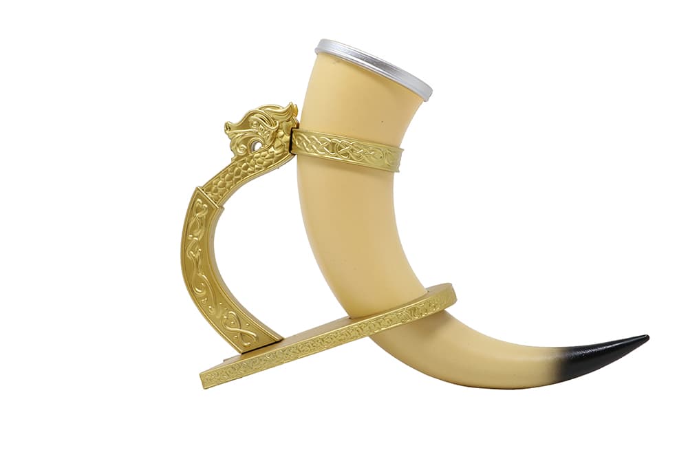 Vikingehorn med stativ 25 cm