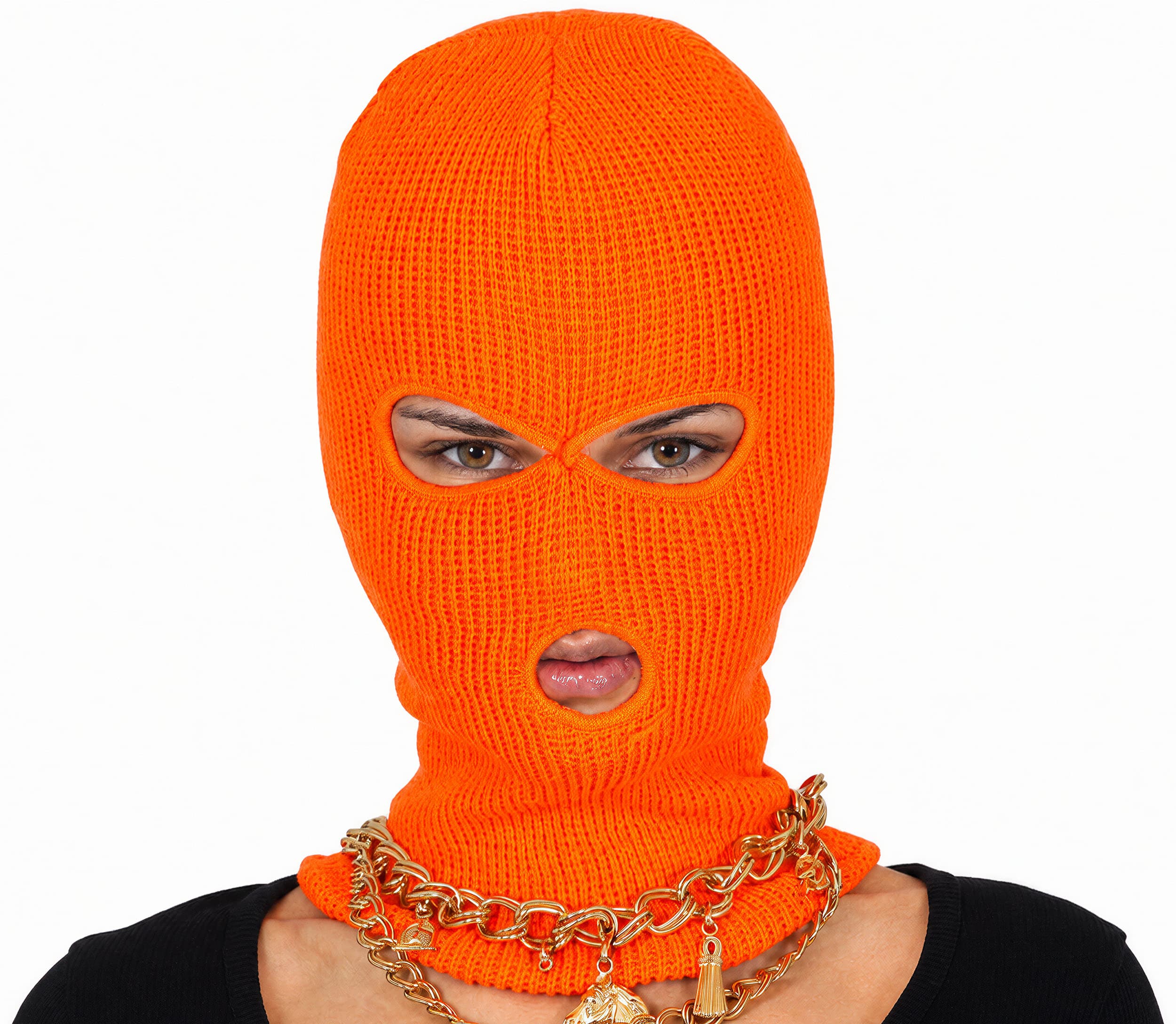 Orange neonhætte