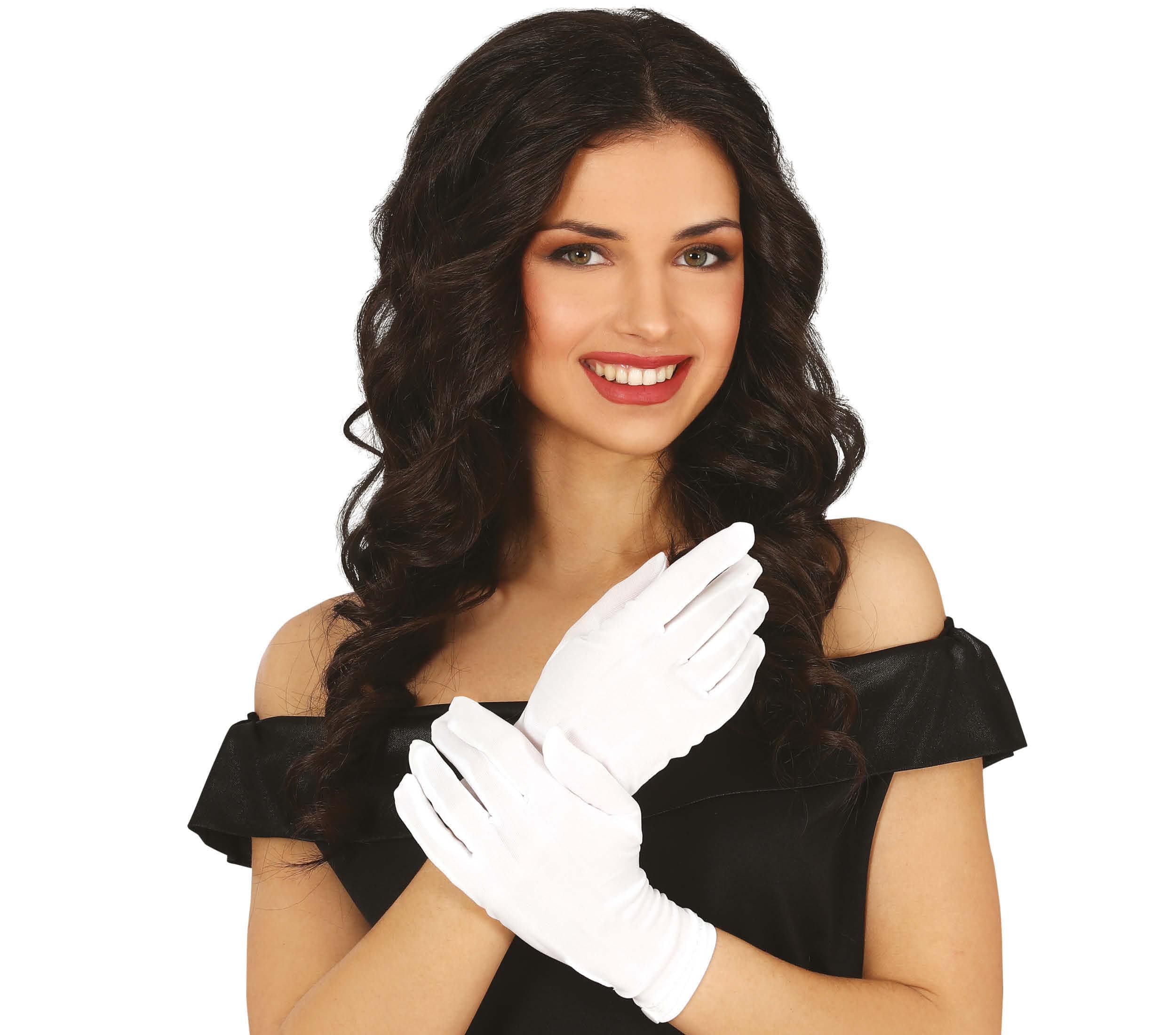 Handsker, 23 cm, hvide