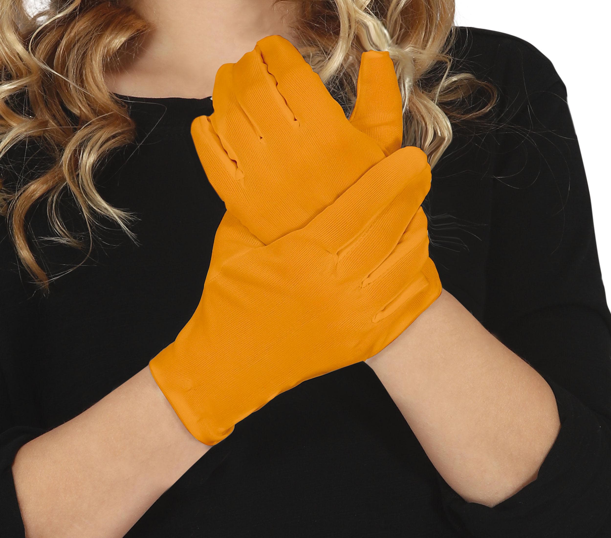 Handsker, 17 cm, orange, til børn