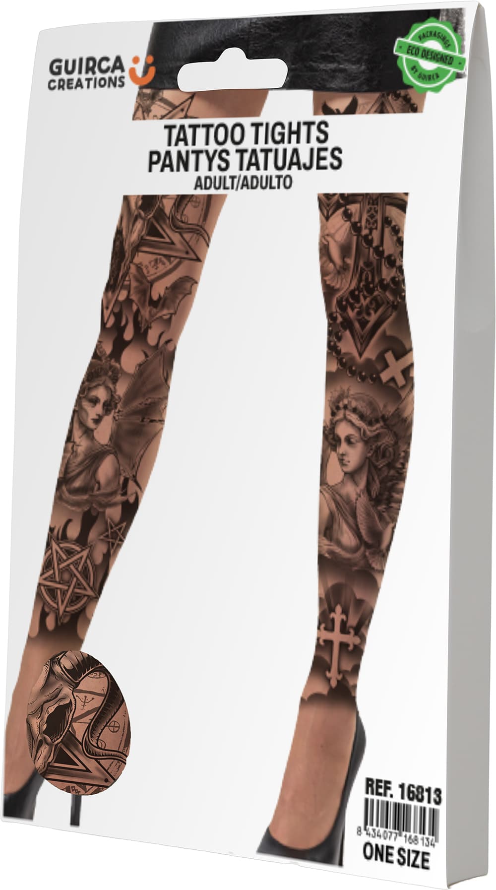 Leggings med gotiske tatoveringer