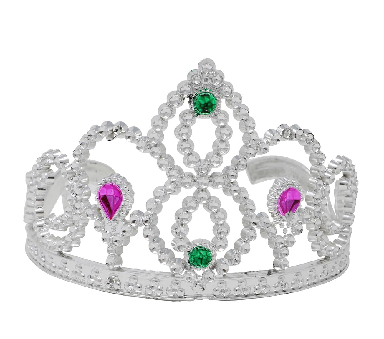 Sølvfarvet tiara, ca. 6,2 cm