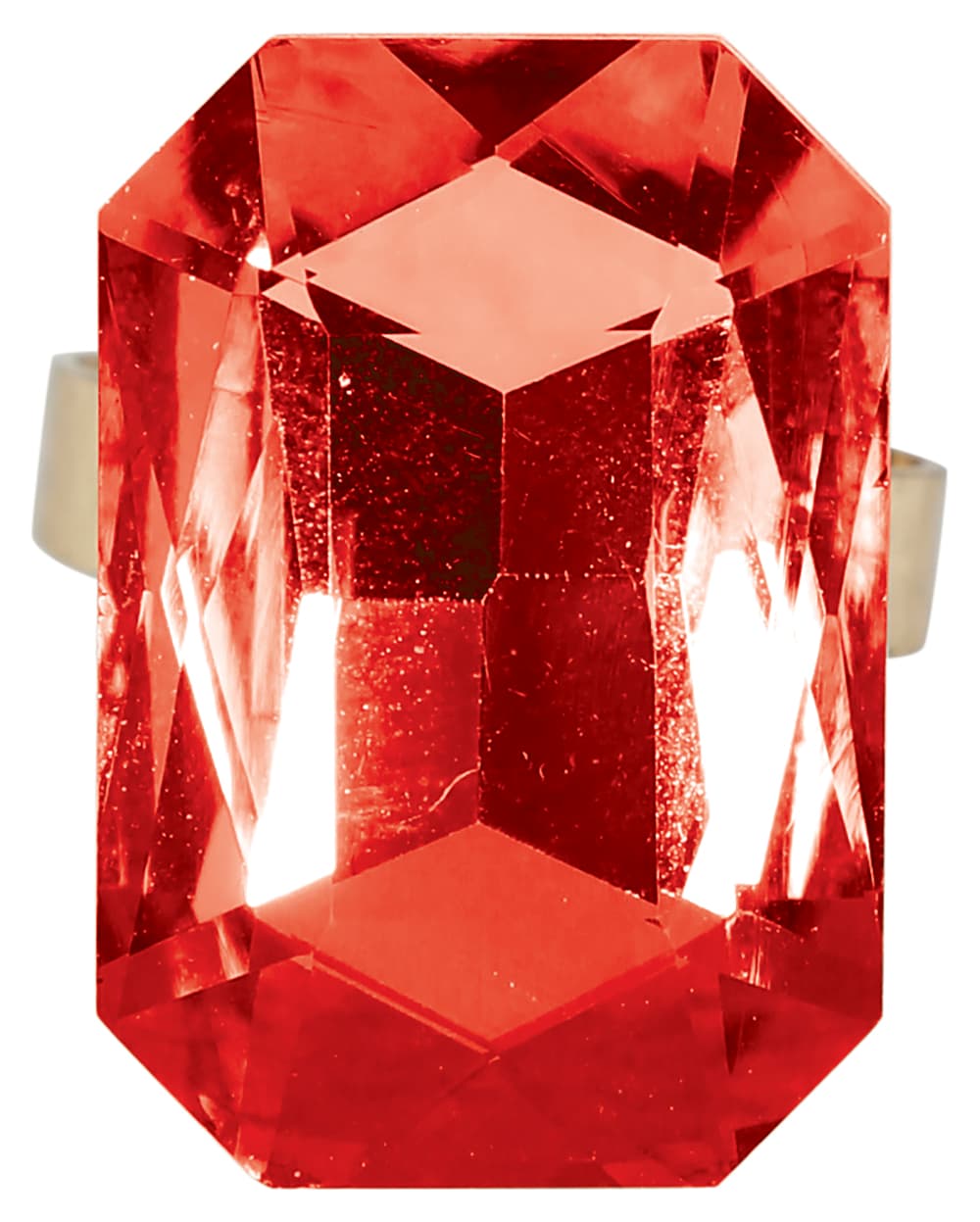 Assorteret ring med smykkesten