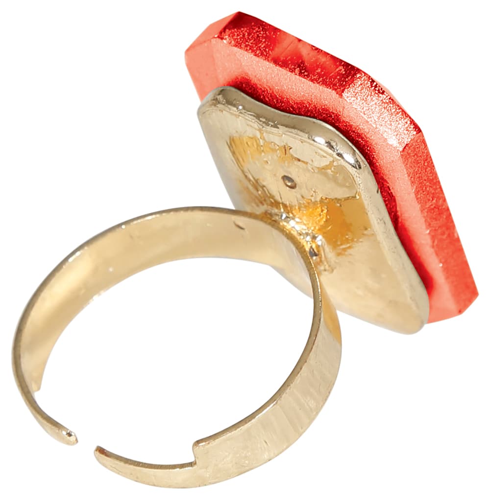 Assorteret ring med smykkesten