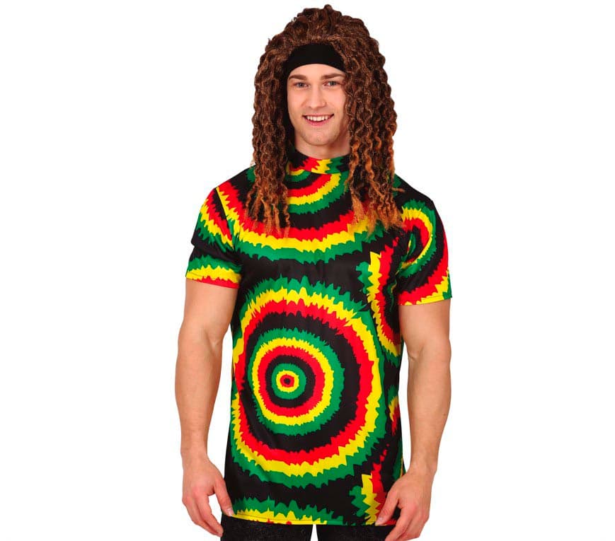 Rasta-T-shirt, til voksne, 48-50 (M)