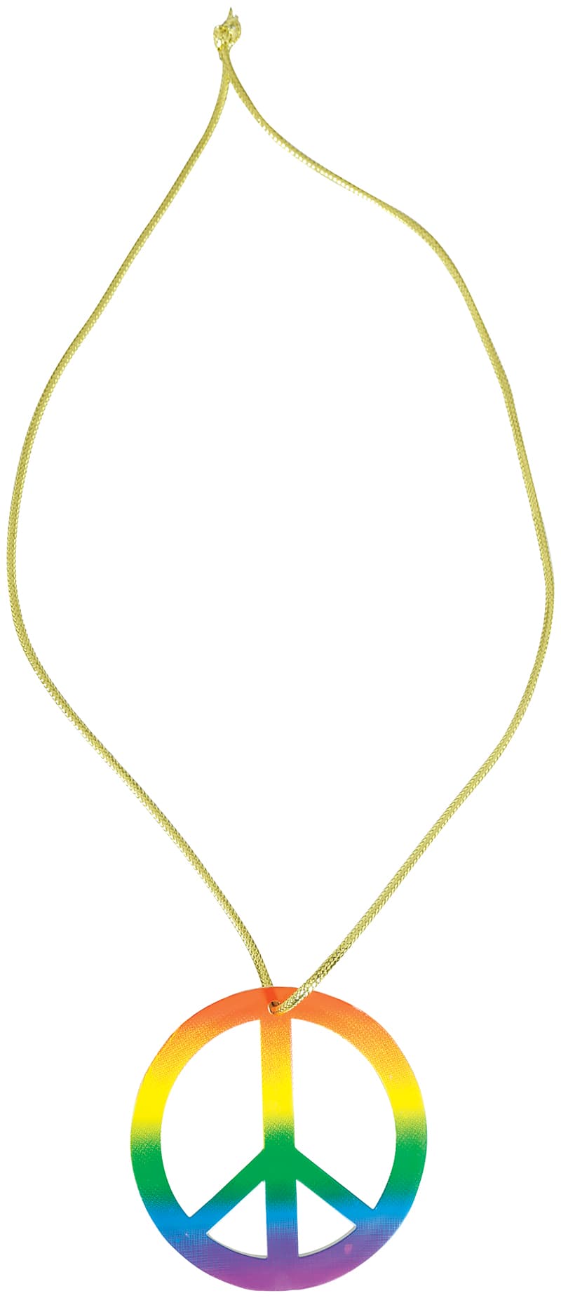 Flerfarvet vedhæng med fredstegn, 8 cm