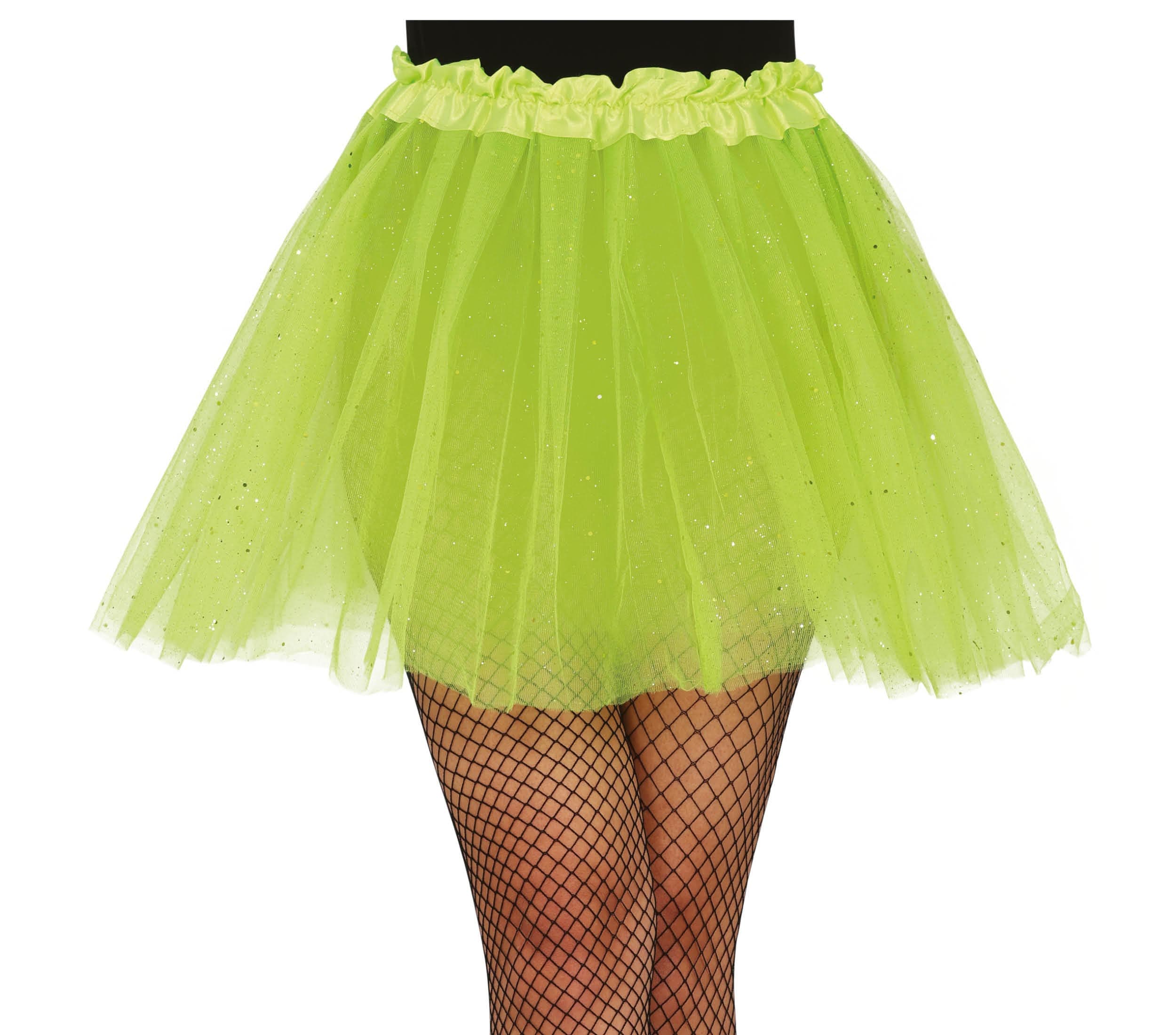 Lysegrøn tutu med glimmer, 40 cm