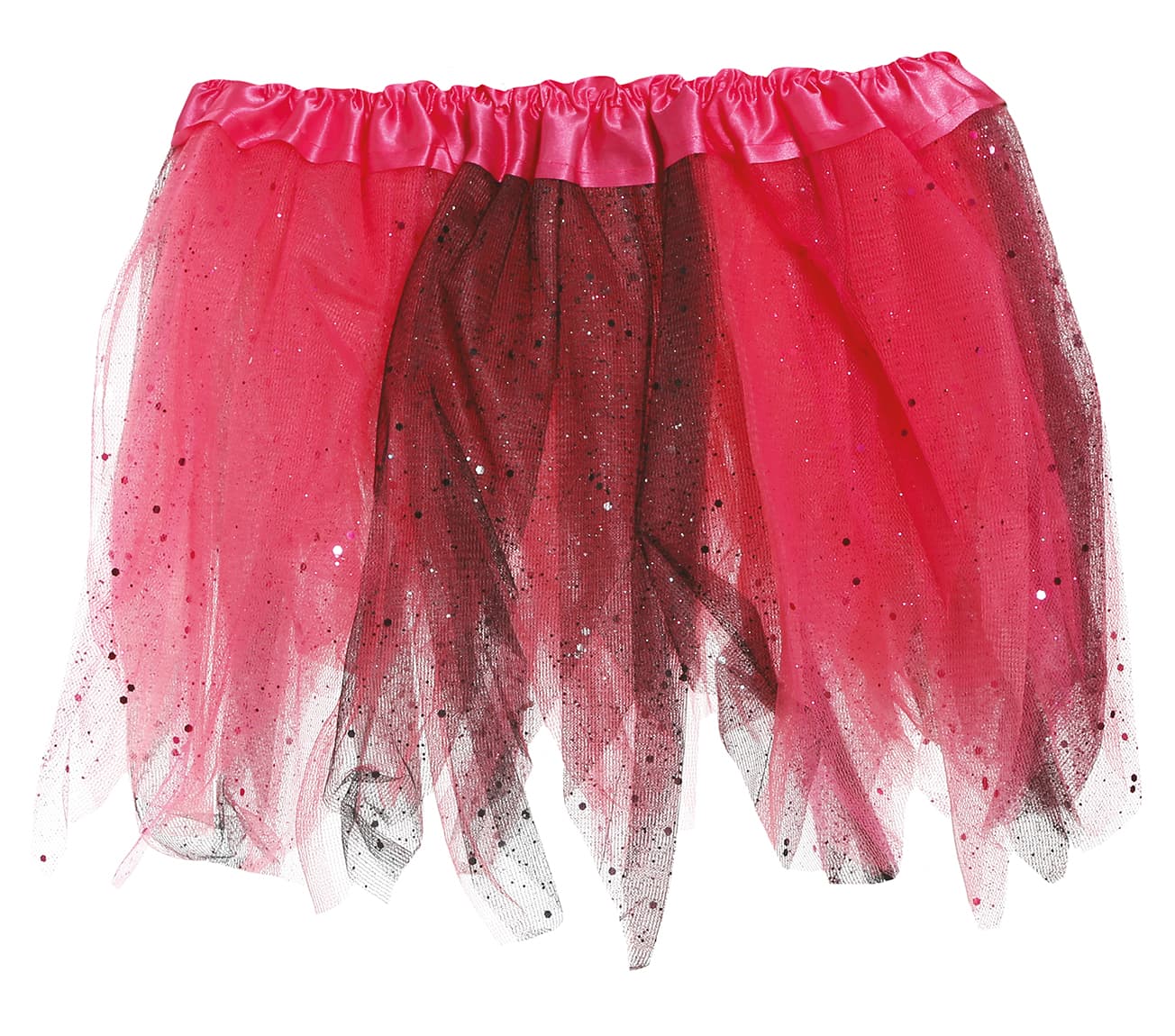 Sort/lyserød tutu til børn, 30 cm