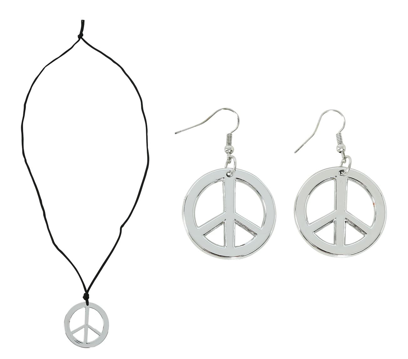Hippiesæt med øreringe og vedhæng