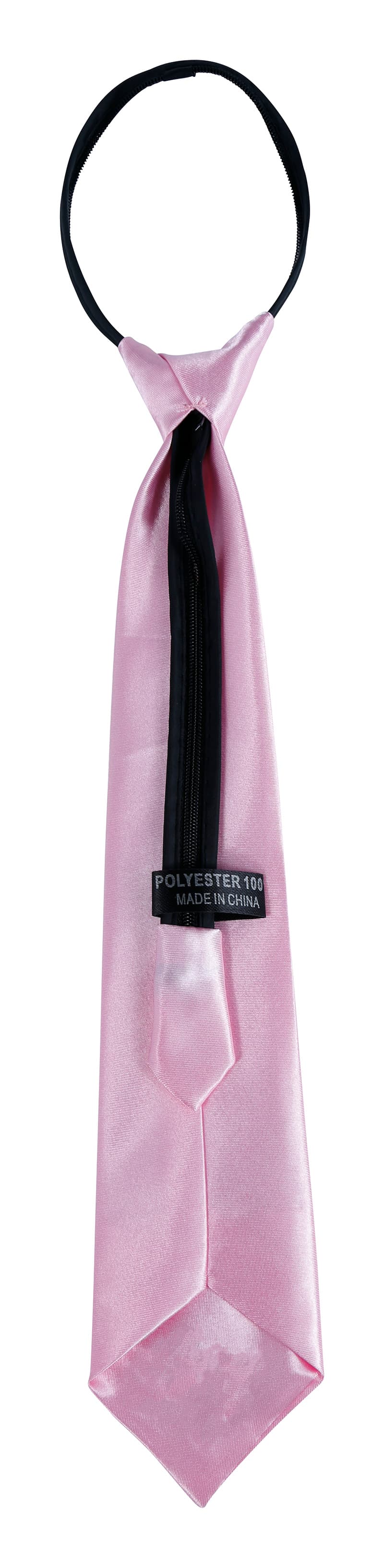 Lyserødt slips 45 cm