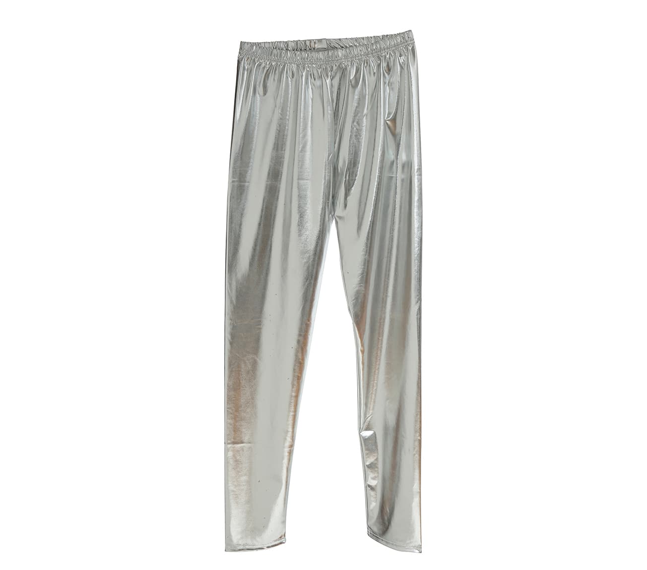 Leggings i metallisk sølv