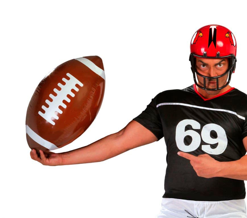 Oppustelig rugbybold, 40 cm